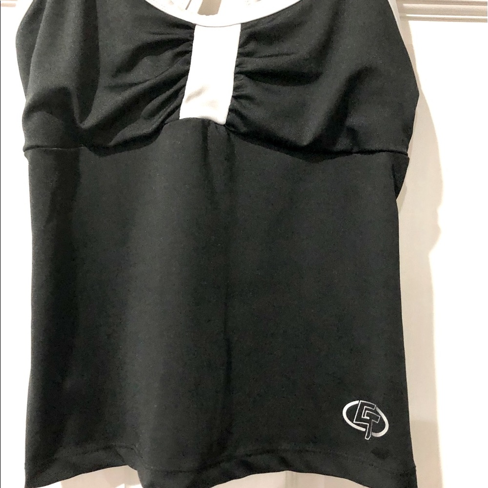 GAME TIME black with white trim fitted sport tank sizeM  good condition - Picture 5 of 13
